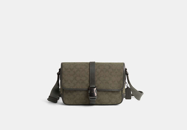 Restored League Messenger Bag In Signature Canvas Jacquard
