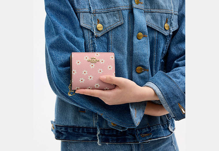 Snap Wallet With Floral Print