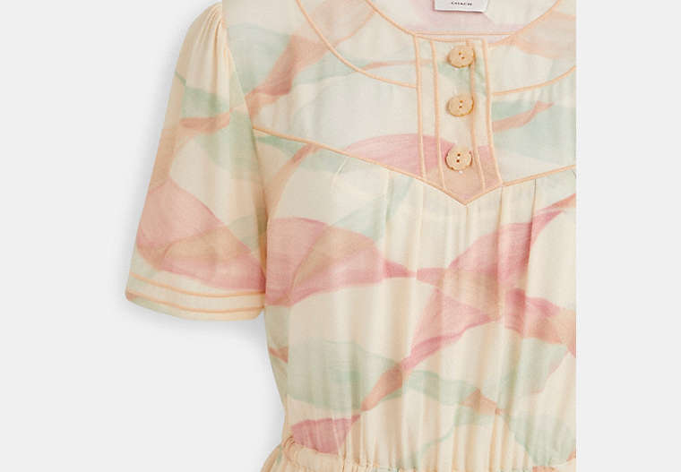 Restored Trompe L'oeil Short Sleeve Dress