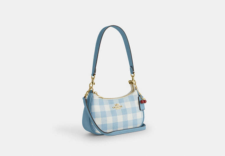 Teri Mini Crossbody Bag With Gingham Print And Charm