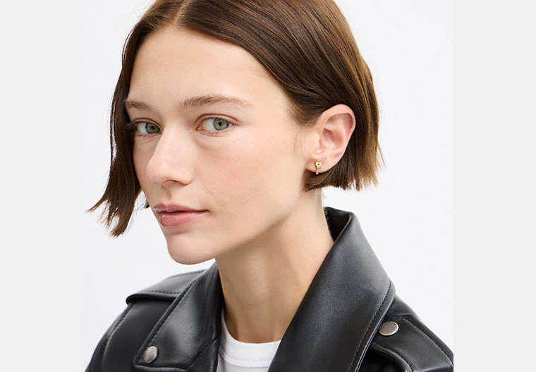 Pavé Key Stud Earrings