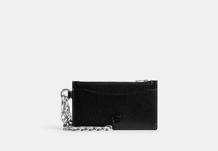 Zip Card Case With Chain