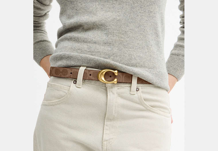 Sculpted C Buckle Reversible Belt, 25 Mm