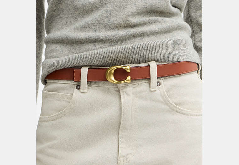 Sculpted C Buckle Reversible Belt, 25 Mm