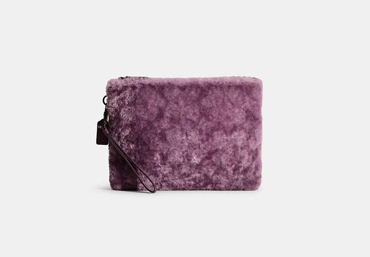 Restored Charter Pouch In Signature Shearling
