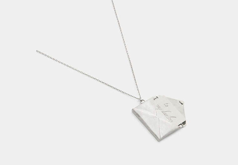 Envelope Pendant Long Necklace
