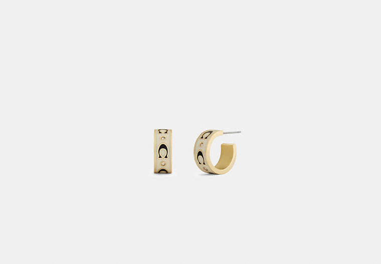 Repeated C Huggie Earrings