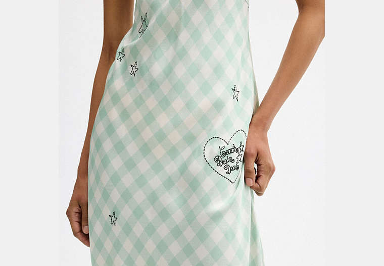 Coach | Brain Dead Embroidered Gingham Dress