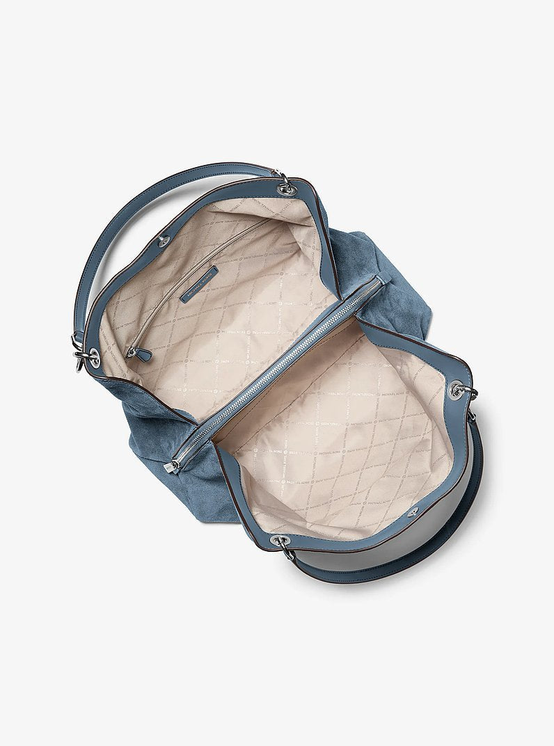 Christina Large Suede Shoulder Bag
