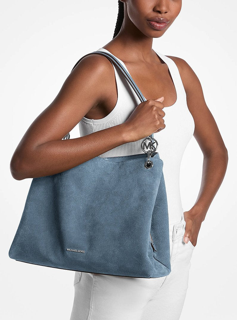 Christina Large Suede Shoulder Bag
