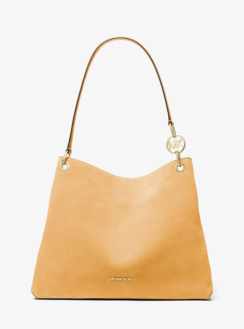 Christina Large Suede Shoulder Bag