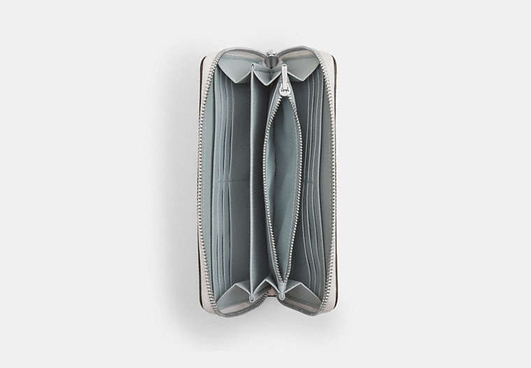 Long Zip Around Wallet In Signature Canvas