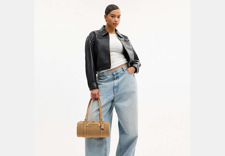 Kisslock Barrel Bag 28