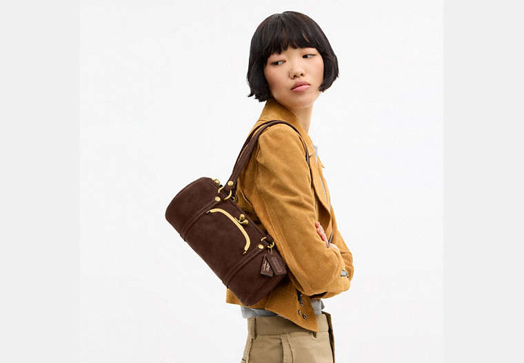 Kisslock Barrel Bag 28