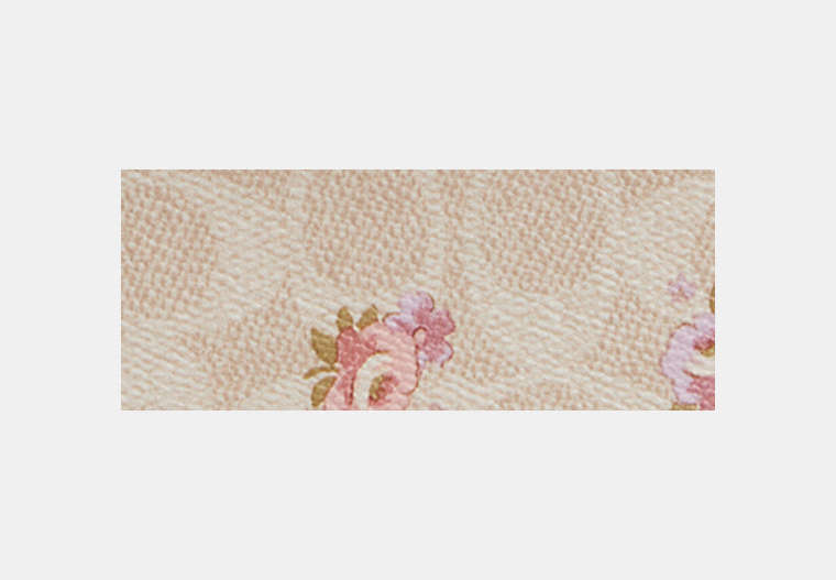 Cosmetic Case In Signature Canvas With Floral Print