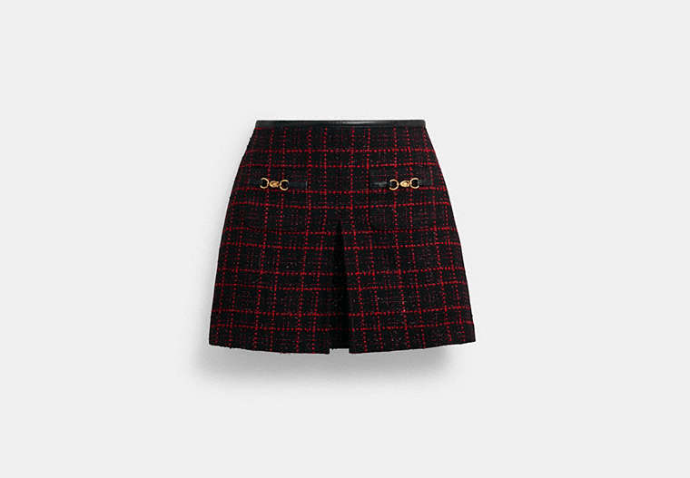 Sculpted C Tweed Skirt