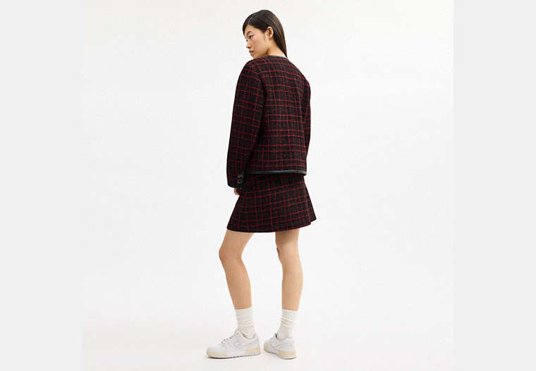 Sculpted C Tweed Skirt