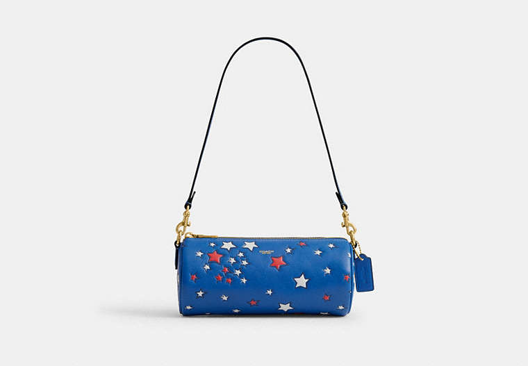Barrel Bag With Americana Star Print