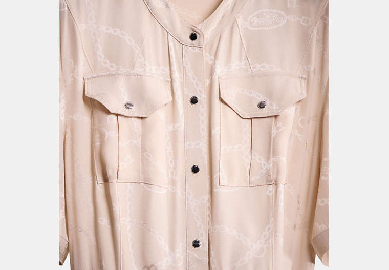 Restored Jacquard Snap Front Dress