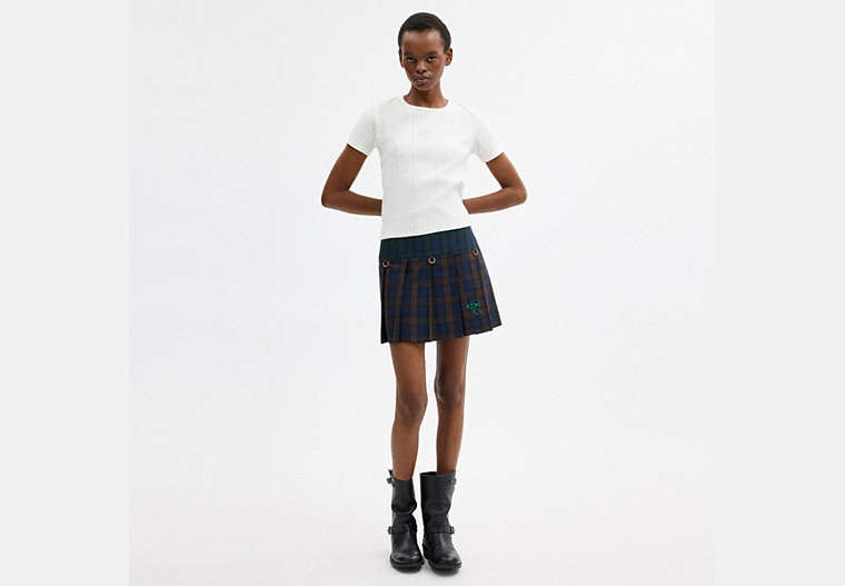 Coach | Brain Dead Mini Plaid Pleated Skirt