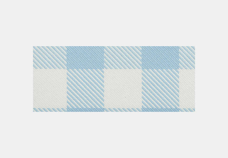 Long Zip Around Wallet With Gingham Print