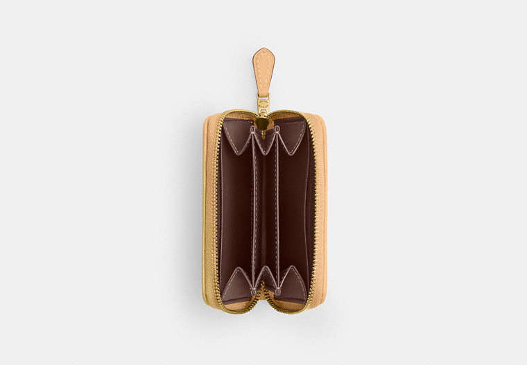 Essential Small Zip Around Card Case In Signature Jacquard