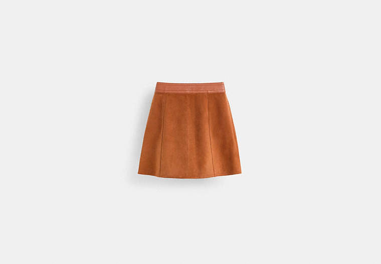 Restored Braided Suede Mini Skirt