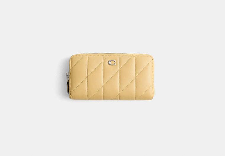 Restored Accordion Zip Wallet With Pillow Quilting
