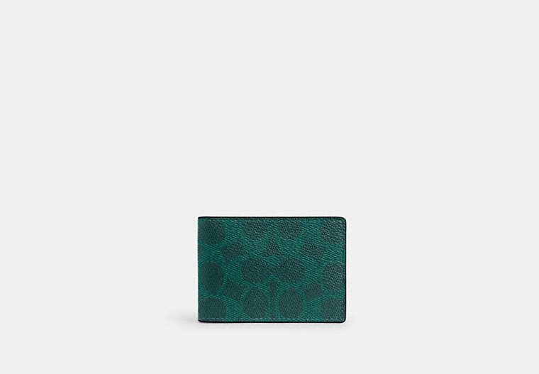 Compact Billfold Wallet In Signature Canvas