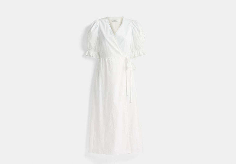 Restored Broderie Anglaise Wrap Dress