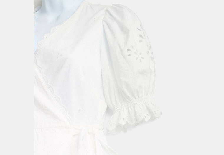 Restored Broderie Anglaise Wrap Dress
