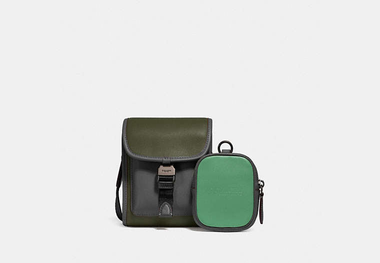 Restored Charter North/South Crossbody With Hybrid Pouch In Colorblock