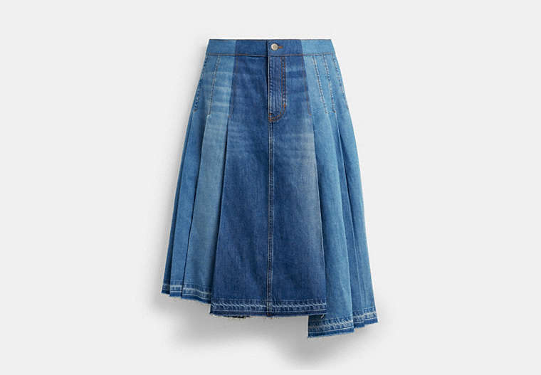 Maxi Denim Skirt In Organic Cotton