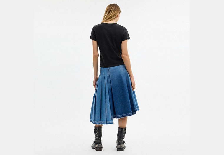 Maxi Denim Skirt In Organic Cotton