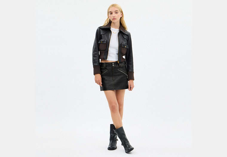 Moto Mini Skirt