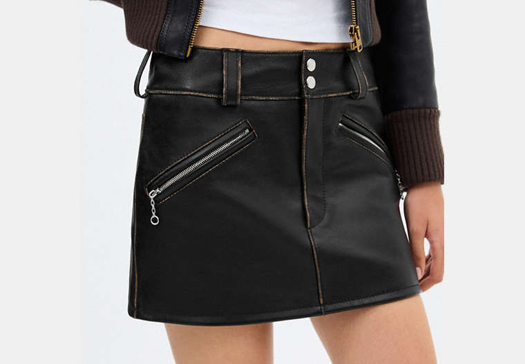 Moto Mini Skirt
