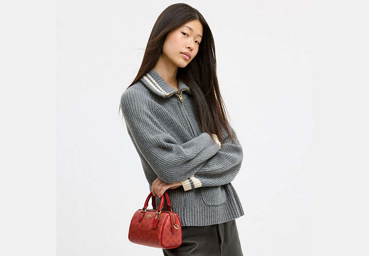 Mini Rowan Crossbody Bag In Signature Canvas
