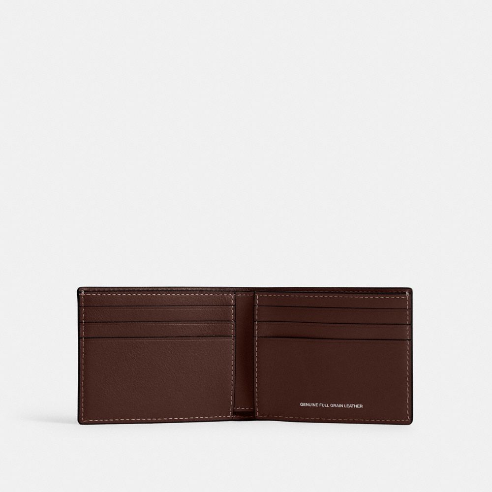 Coach Slim Billfold Wallet Maple