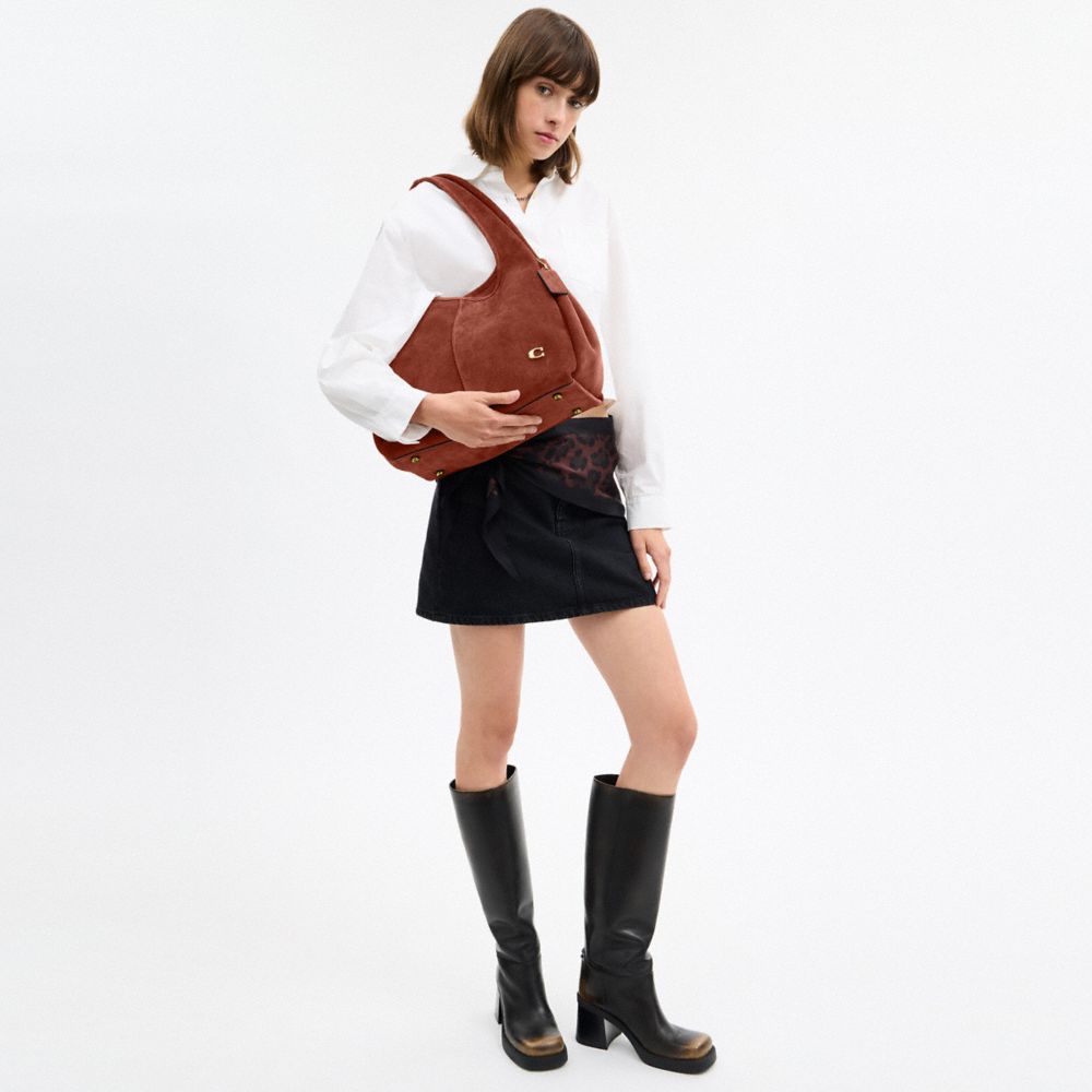 Coach Lana Shoulder Bag Brass Clay