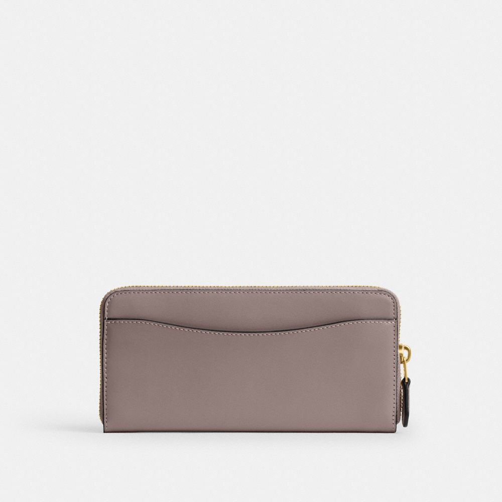 Coach Essential Slim Accordion Zip Wallet Brass Ash
