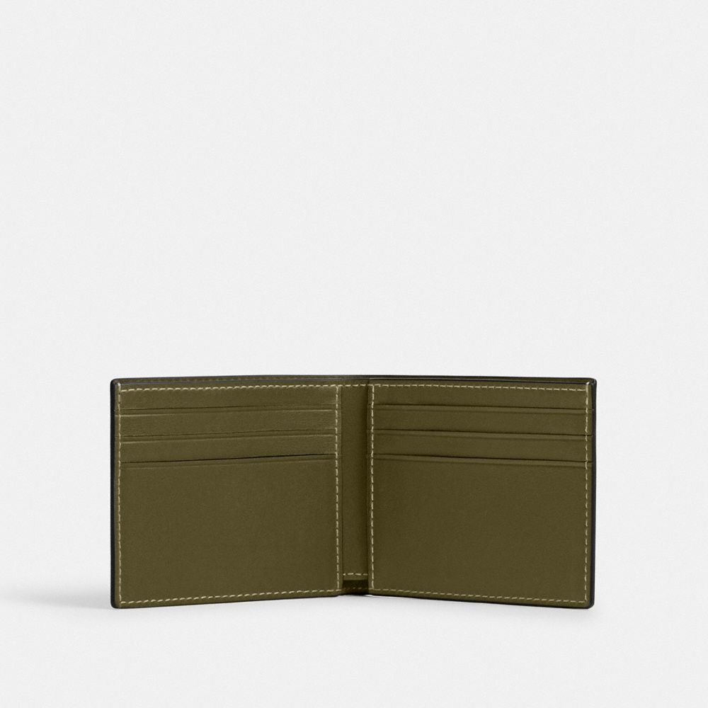 Coach Slim Billfold Wallet Olive
