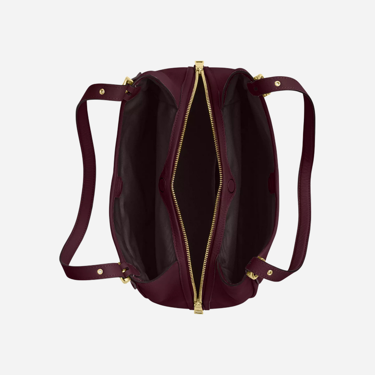 COACH Erin Shoulder Bag Pebbled Leather/Gold/Dark Wine