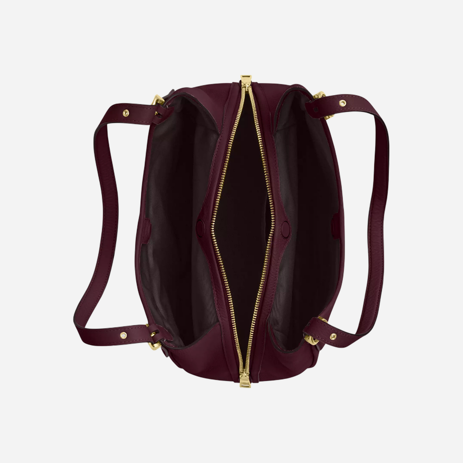 COACH Erin Shoulder Bag Pebbled Leather/Gold/Dark Wine