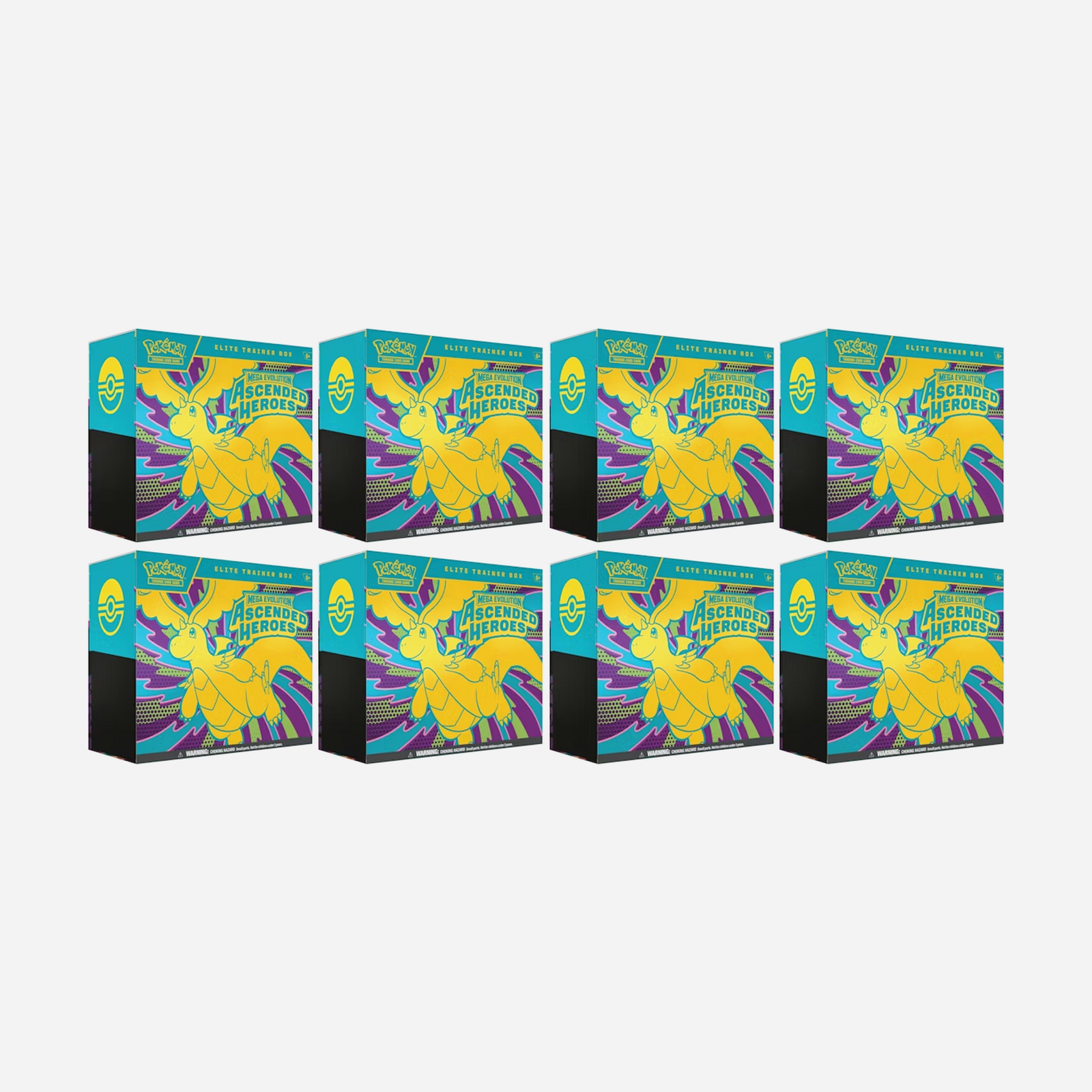 2026 Pokemon Mega Evolution Ascended Heroes Elite Trainer Box 8X Lot