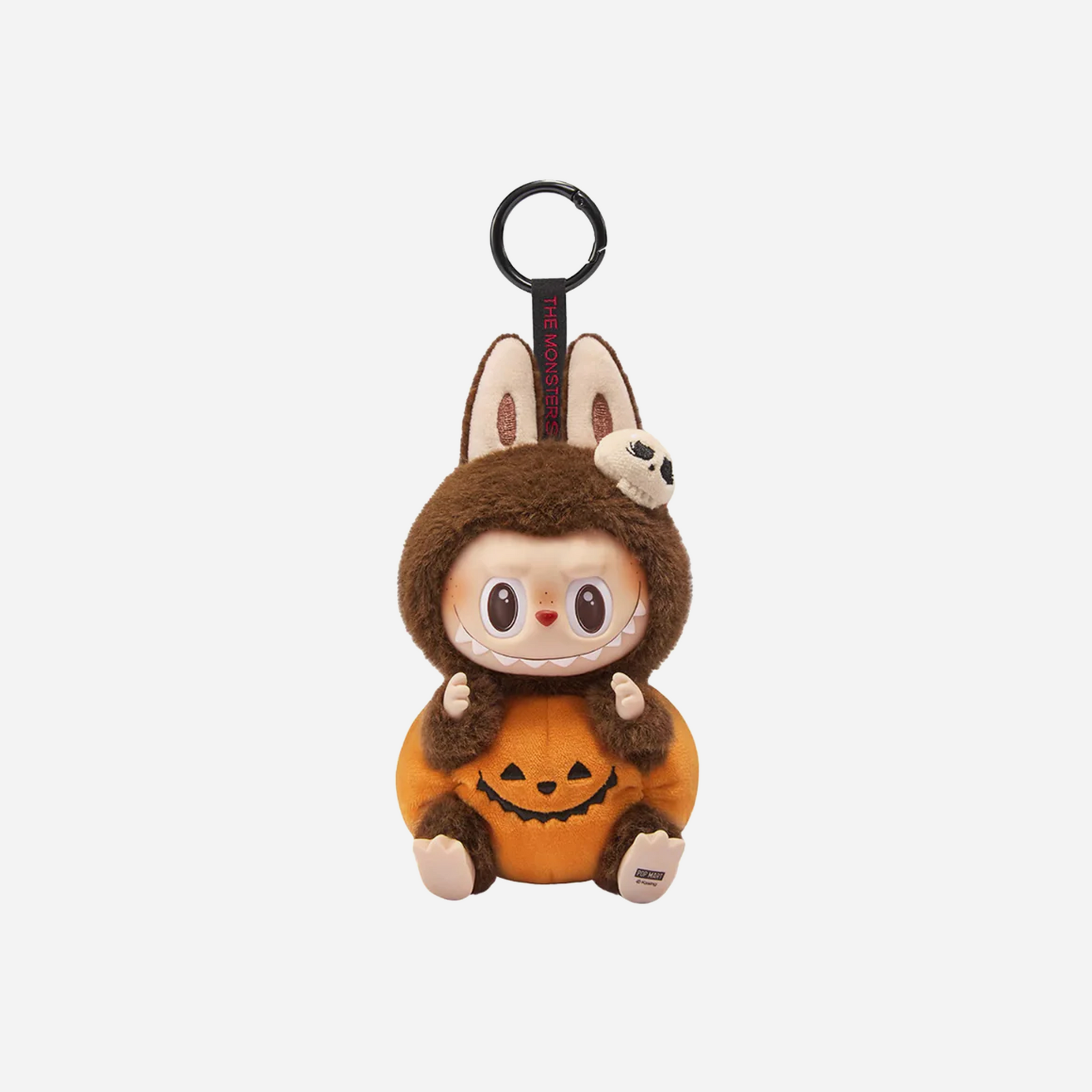 Pop Mart Labubu Happy Halloween Party Series-Sitting Pumpkin Vinyl Plush Pendant