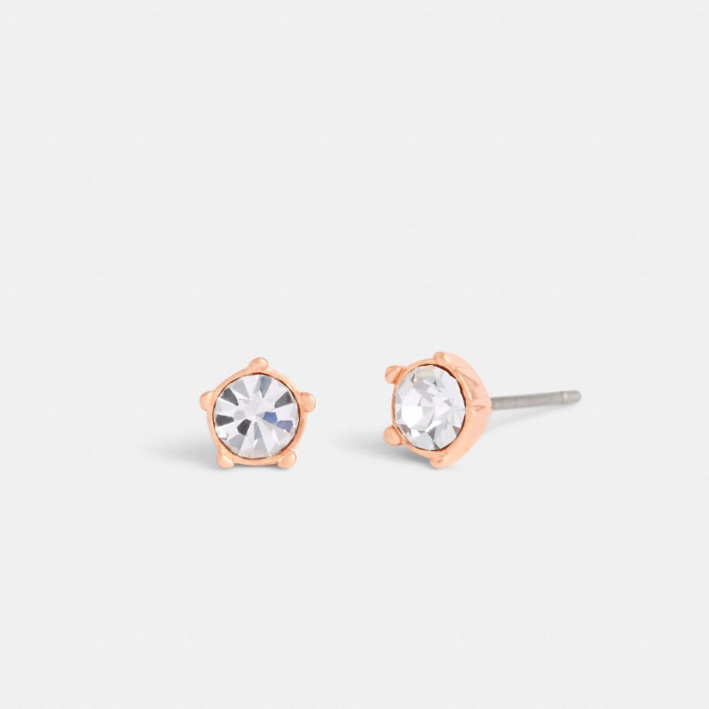 Halo Tea Rose Stud Earrings