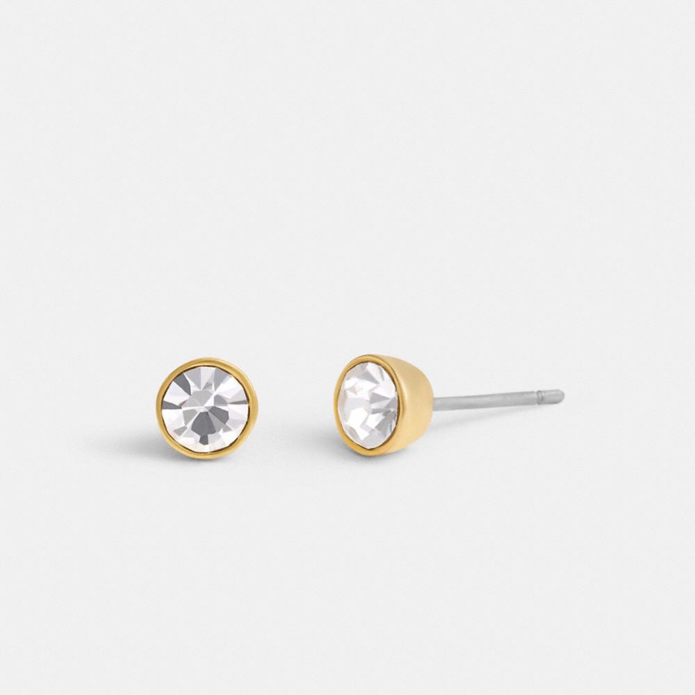 Halo Round Stud Earrings