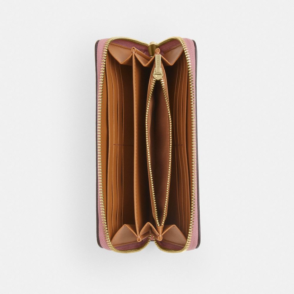 Long Zip Around Wallet With Floral Print