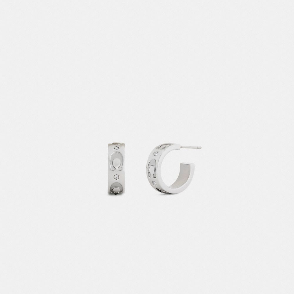 Repeated C Huggie Earrings