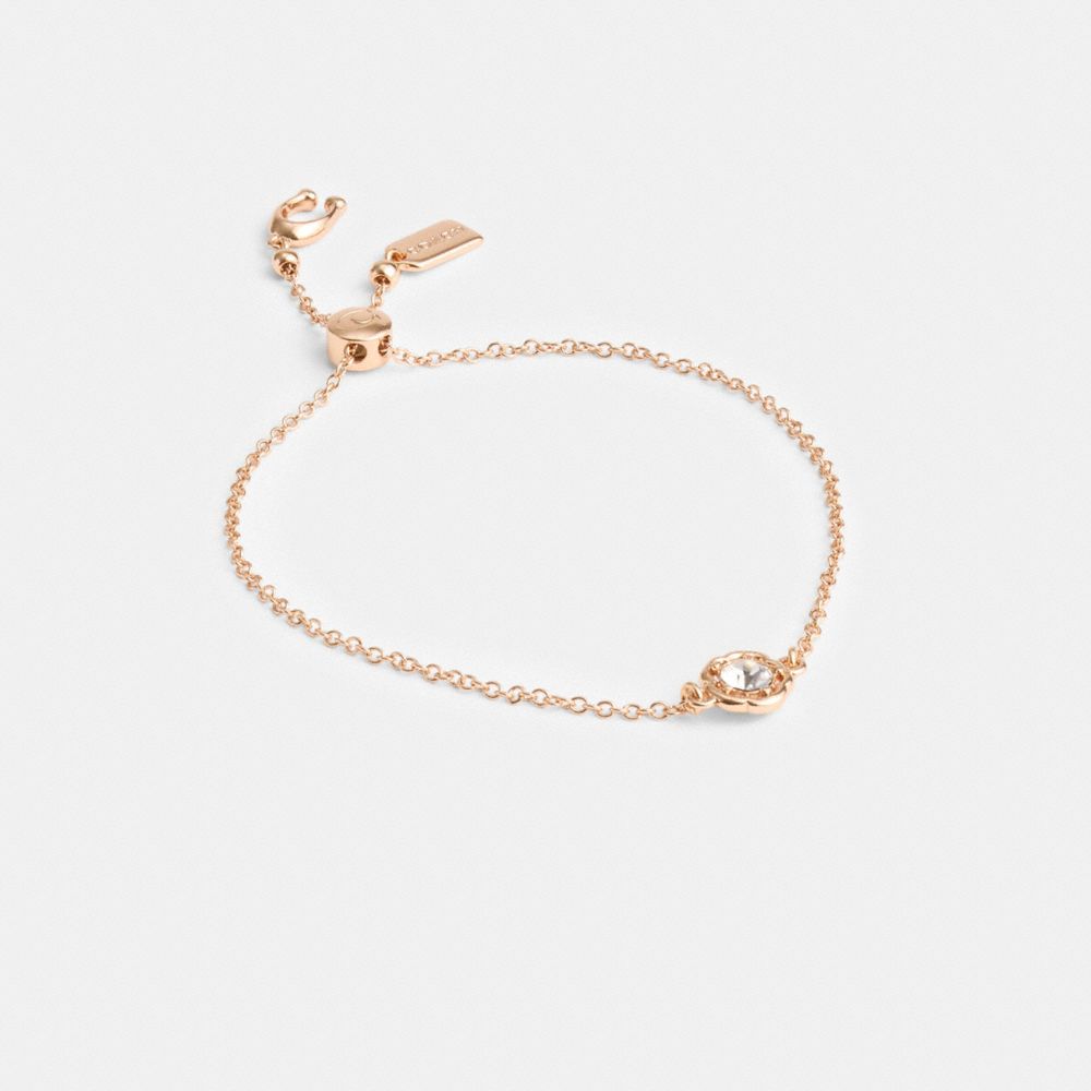 Halo Tea Rose Slider Bracelet